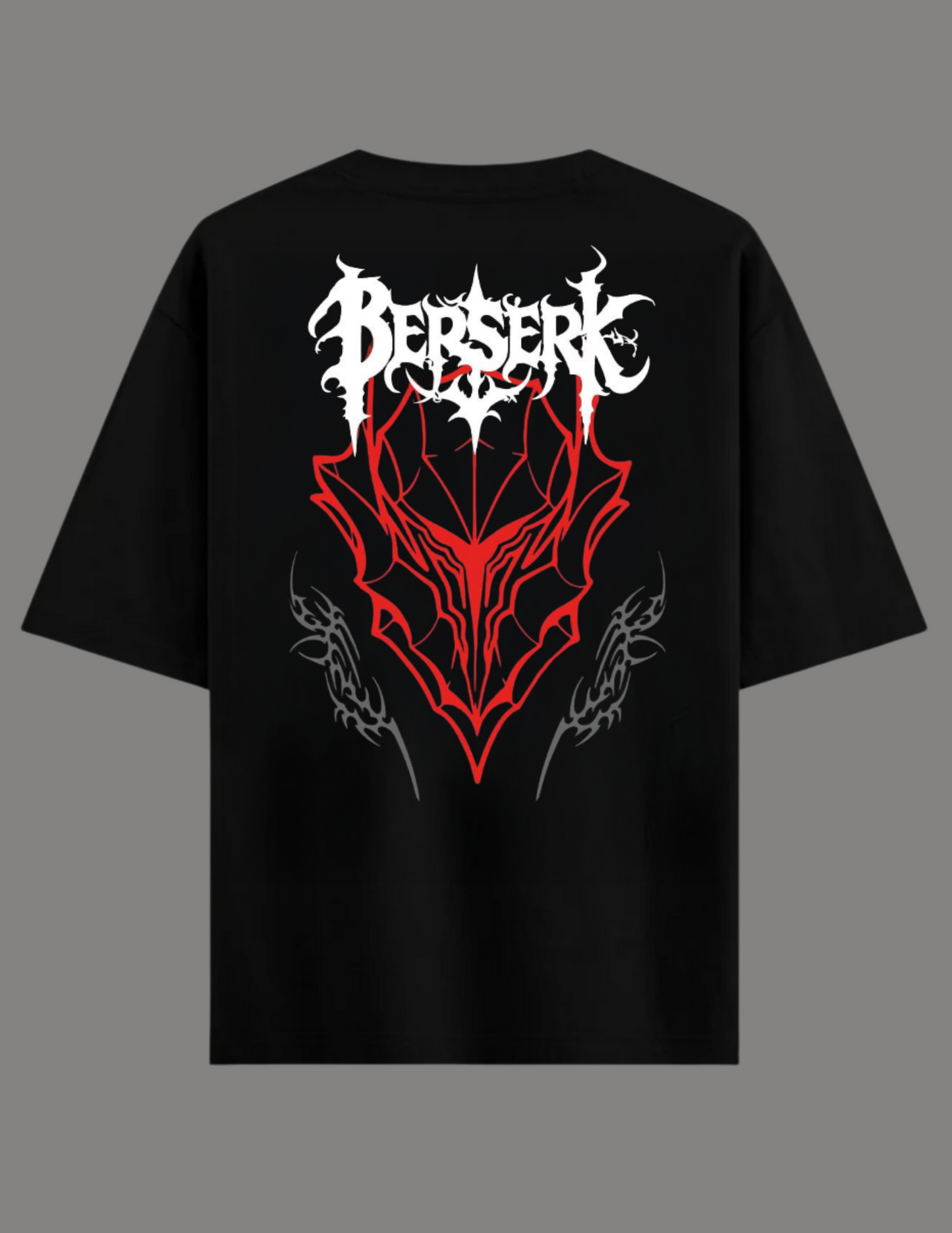 BRSBREK M Anime Oversized T-Shirt BLACK