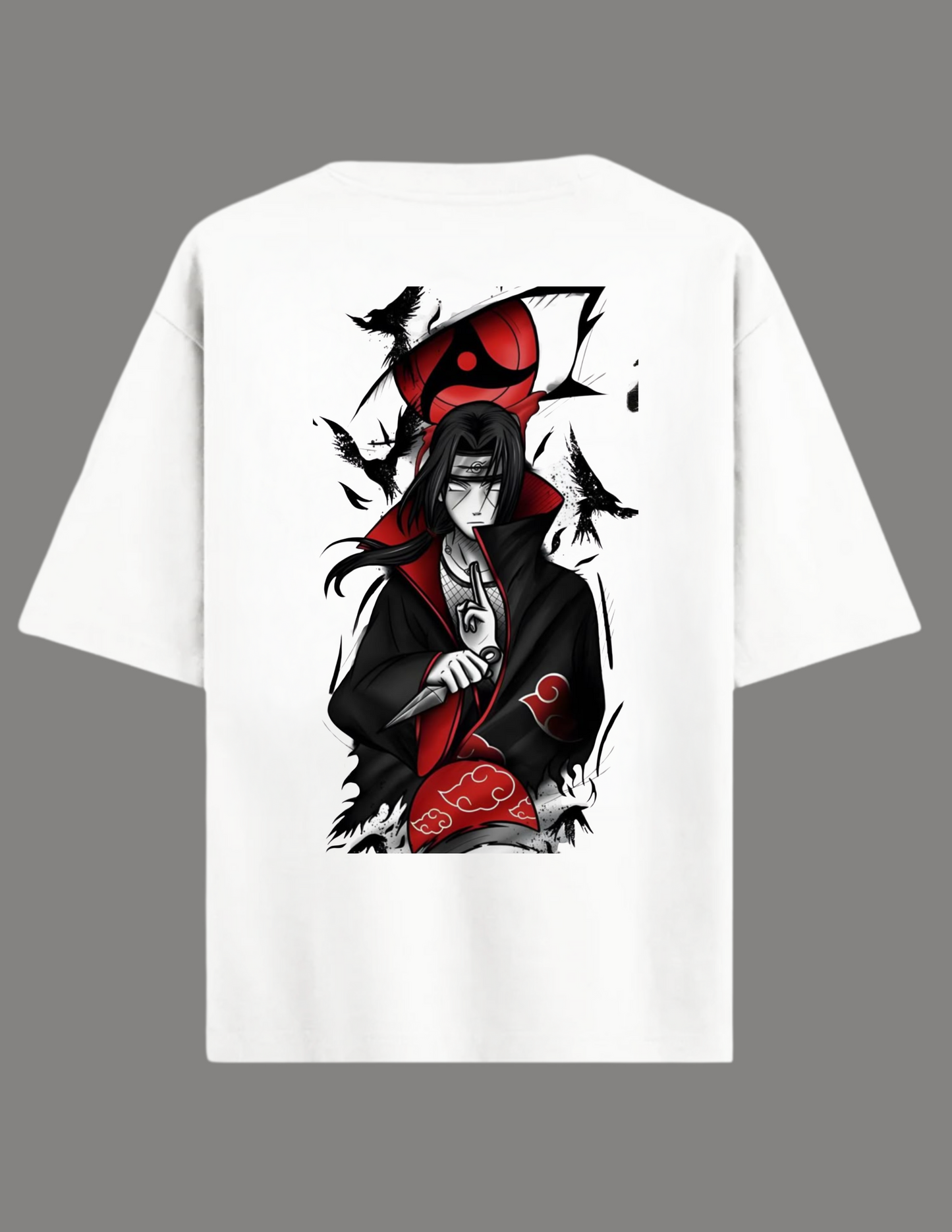 ITACHI Anime Oversized T-Shirt WHITE