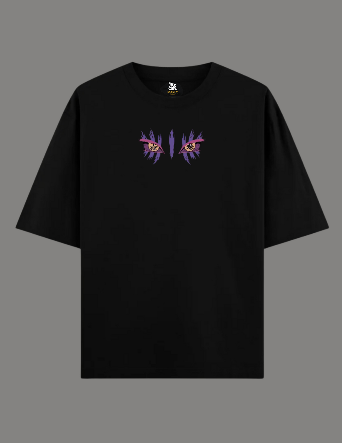 AKAZA Anime Oversized T-Shirt BLACK