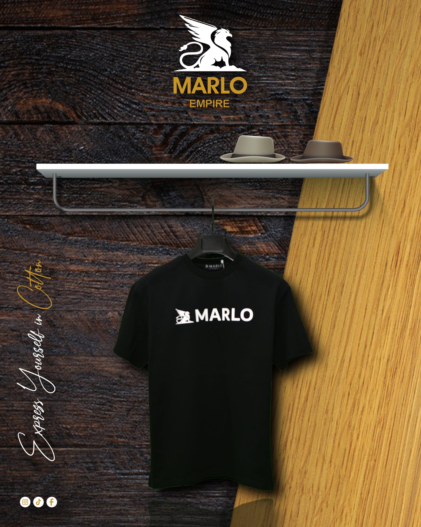 MARLO GRIFFIN T-shirt BLACK