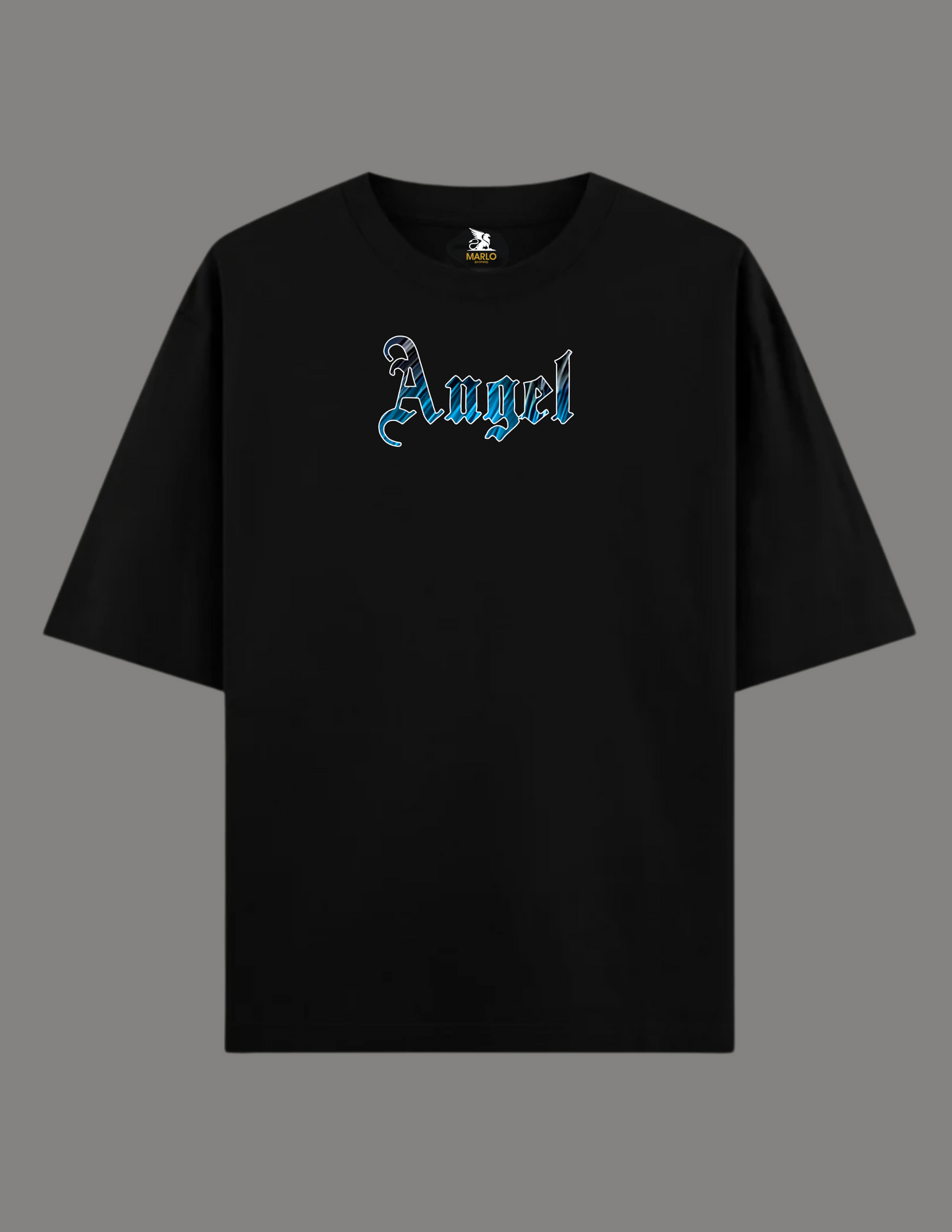 ANGEL WINGS T-Shirt Printed Oversize Unisex BLACK