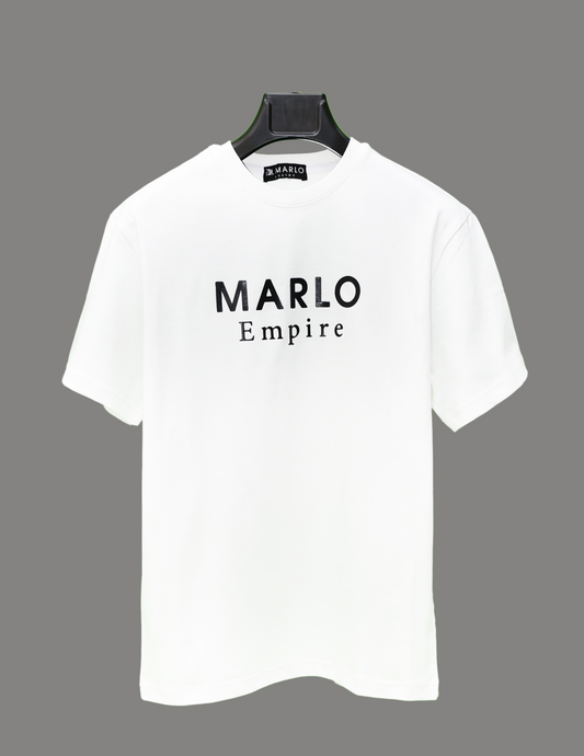 MARLO BLACK RAPPIR  T-SHIRT RELAXED FIT WHITE
