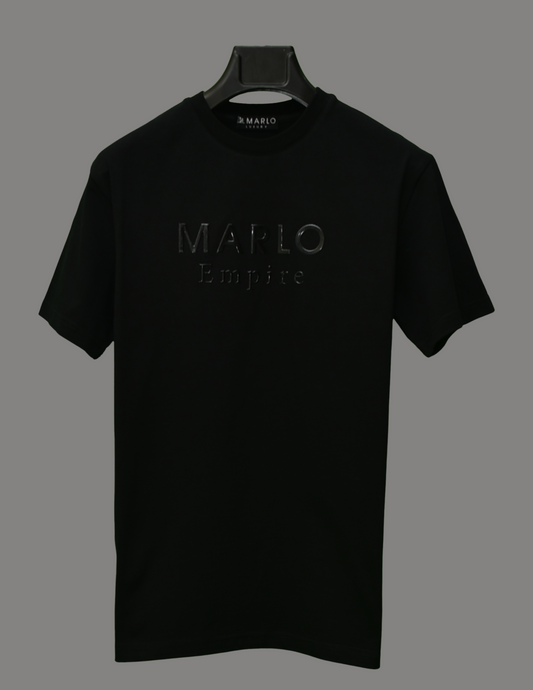 MARLO BLACK RAPPIR  T-SHIRT RELAXED FIT BLACK