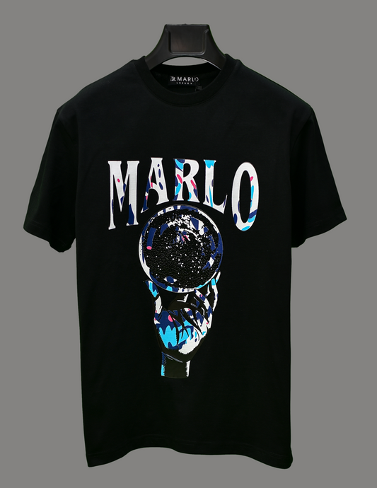 MARLO T-shirt Crystal Ball - BLACK