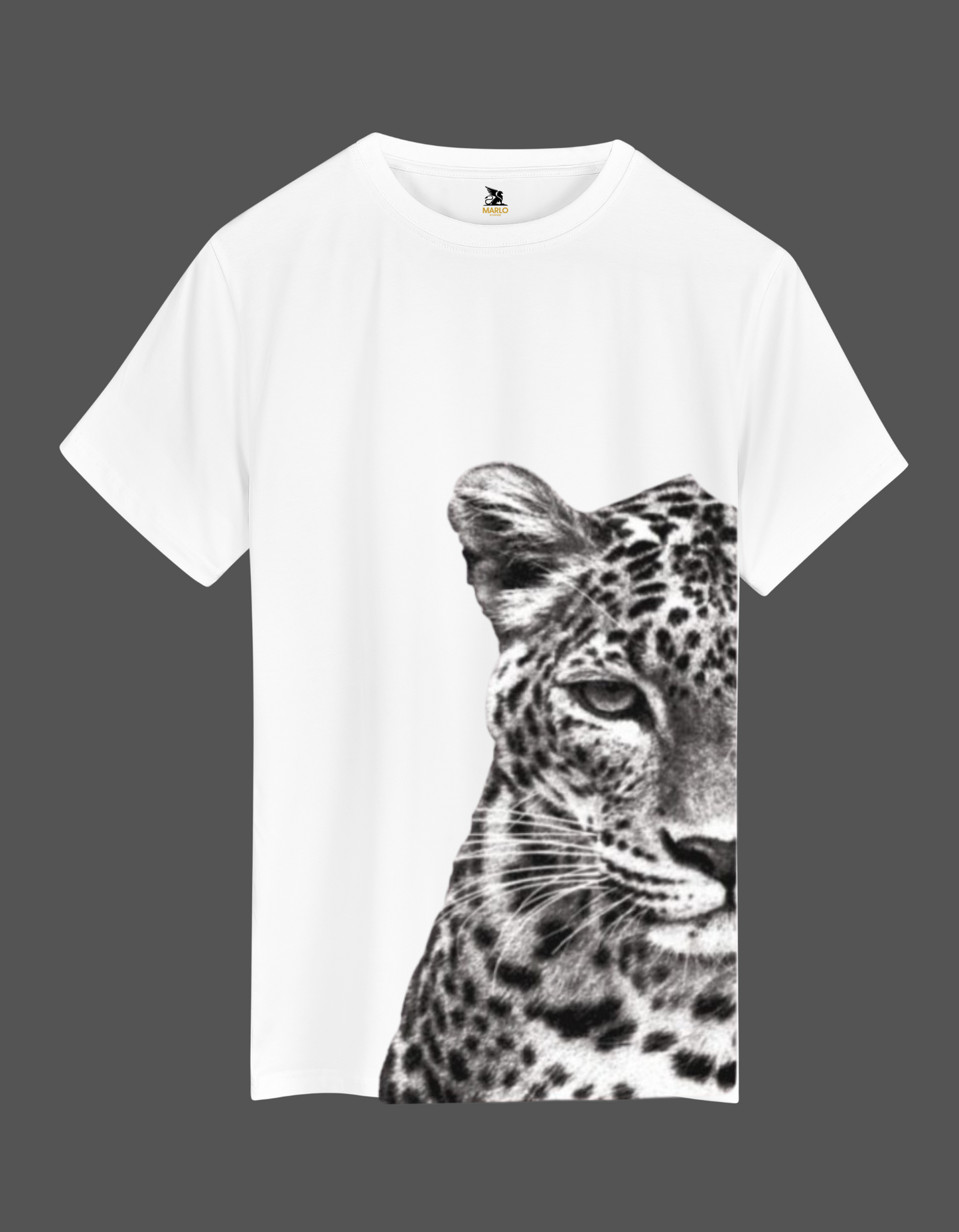 Cheetah Close Up Tee - WHITE