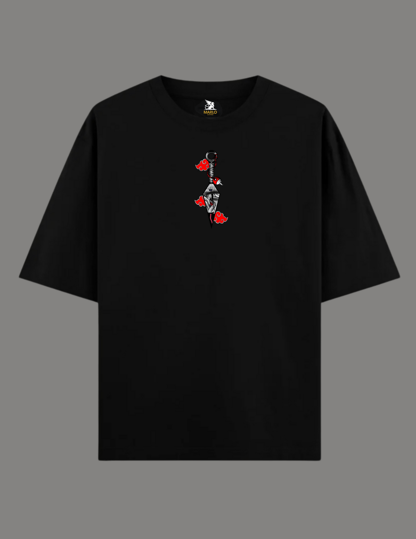 ITACHI Anime Oversized T-Shirt BLACK
