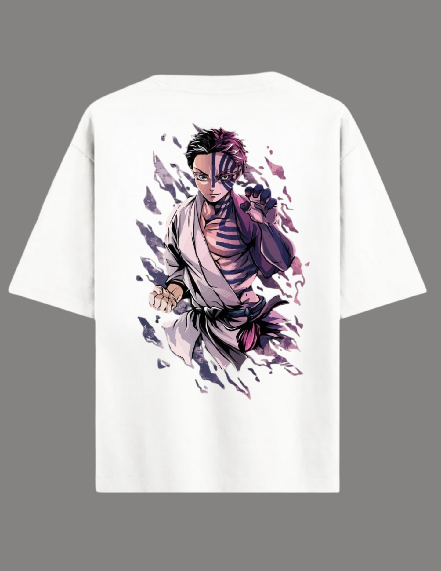 AKAZA Anime Oversized T-Shirt WHITE