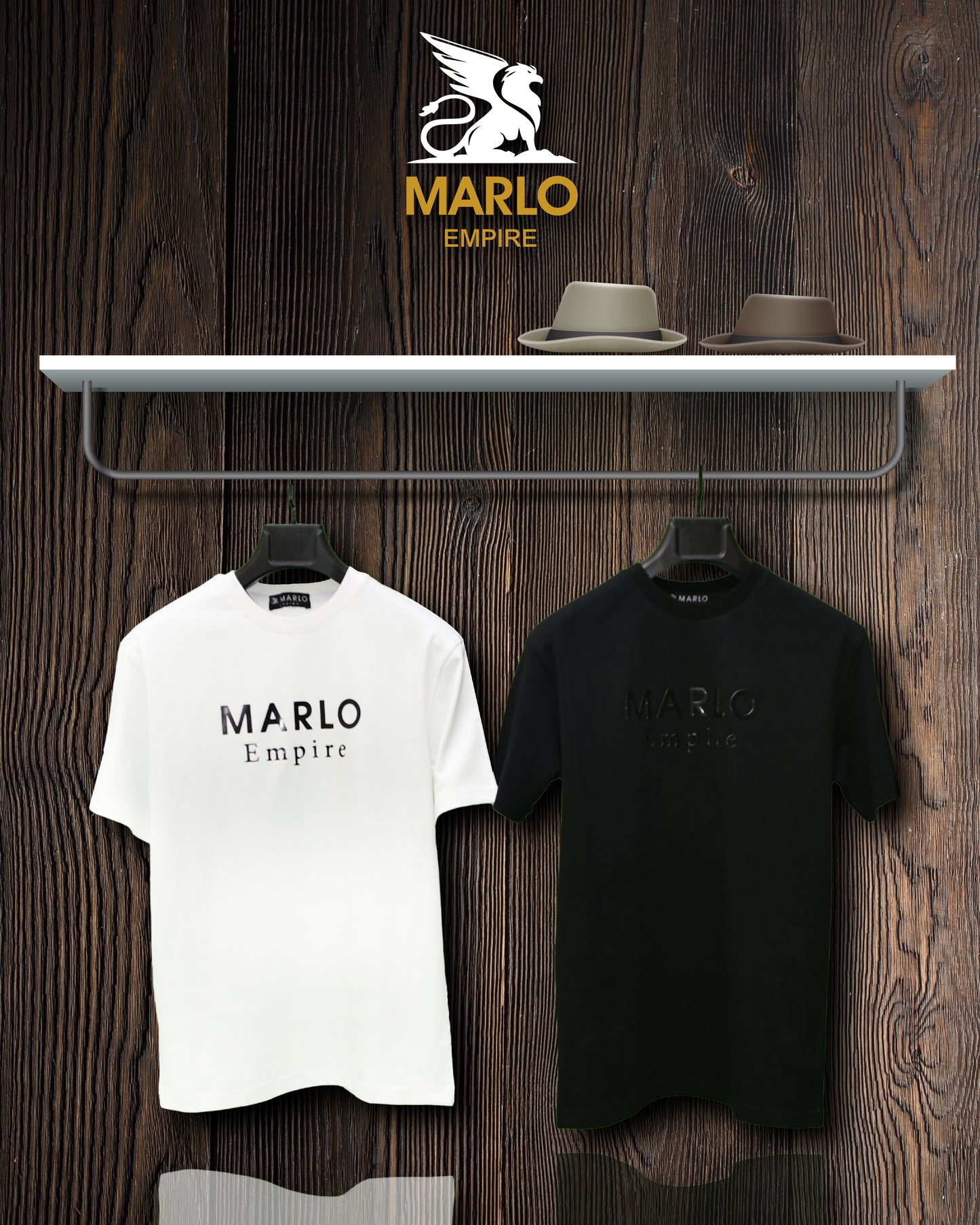 MARLO BLACK RAPPIR  T-SHIRT RELAXED FIT WHITE
