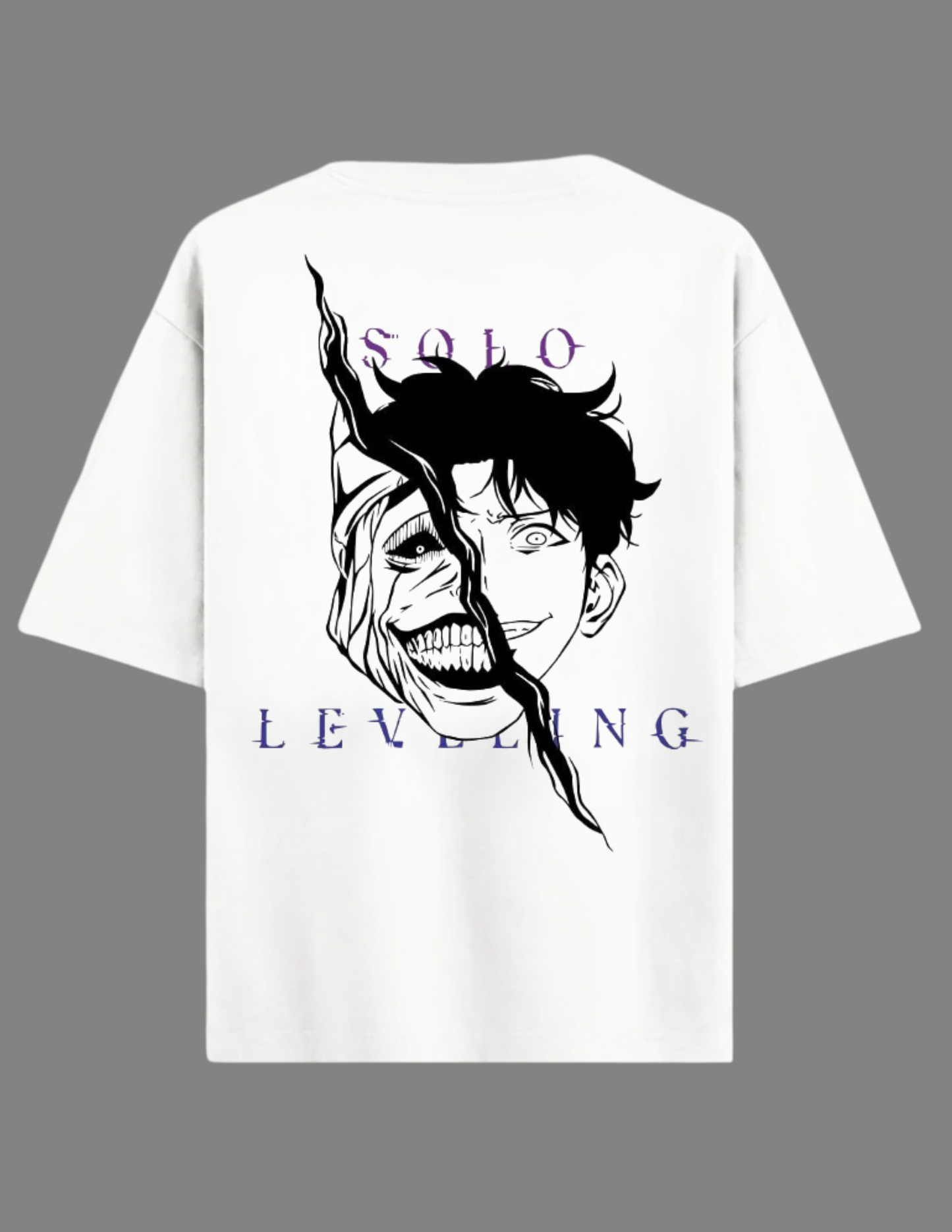 SOLO LEVELING Anime Oversized T-Shirt WHITE