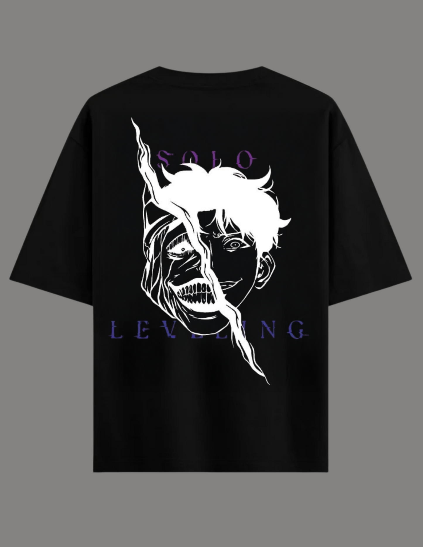 SOLO LEVELING Anime Oversized T-Shirt BLACK
